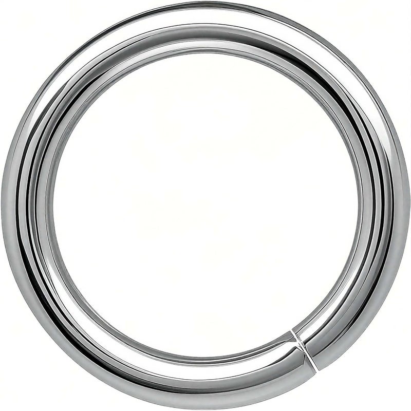 THREENEST 100PCS 10mm 2mm Thickness 12 Gauge Stainless Steel Jump Rings, Unwelded Metal Round Strong Thick Craft Ring for Necklace Bracelet Keychain Chainmail Jewelry Making - Image 1